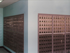 Post Office Renovation - new PO Boxes installed
